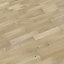 White Oak effect Real wood top layer flooring, 2.03m² Pack