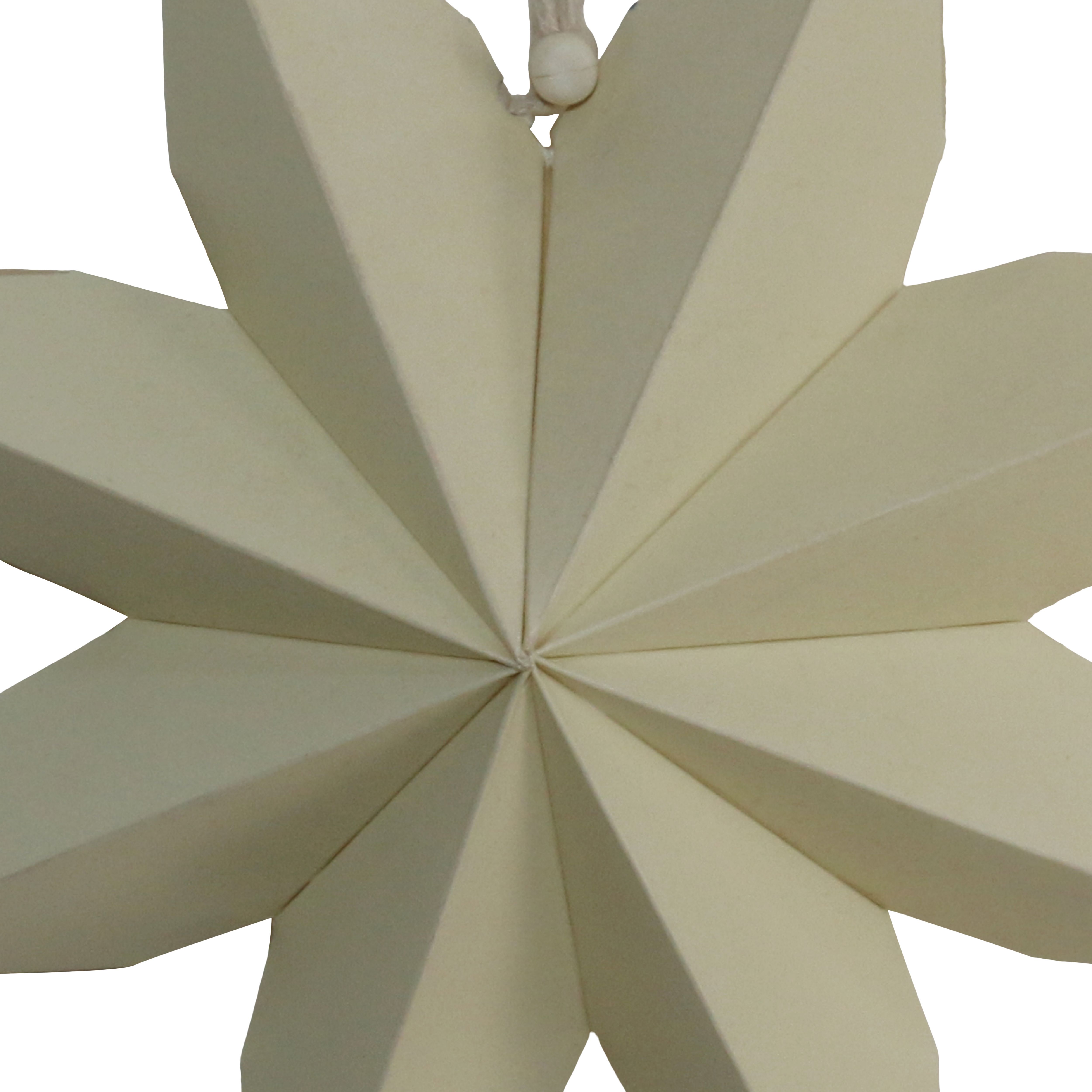 White Paper Star Hanging decoration set, Set of 2 (D) 200mm