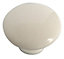 White Plastic Round Internal Door knob (Dia)40mm, Pack of 10