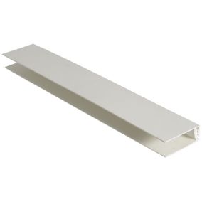 White Polyvinyl chloride (PVC) Edge trim, (L)4m (W)100mm (T)9mm