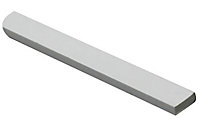 White Polyvinyl chloride (PVC) Flat Bar, (L)1000mm (W)25mm