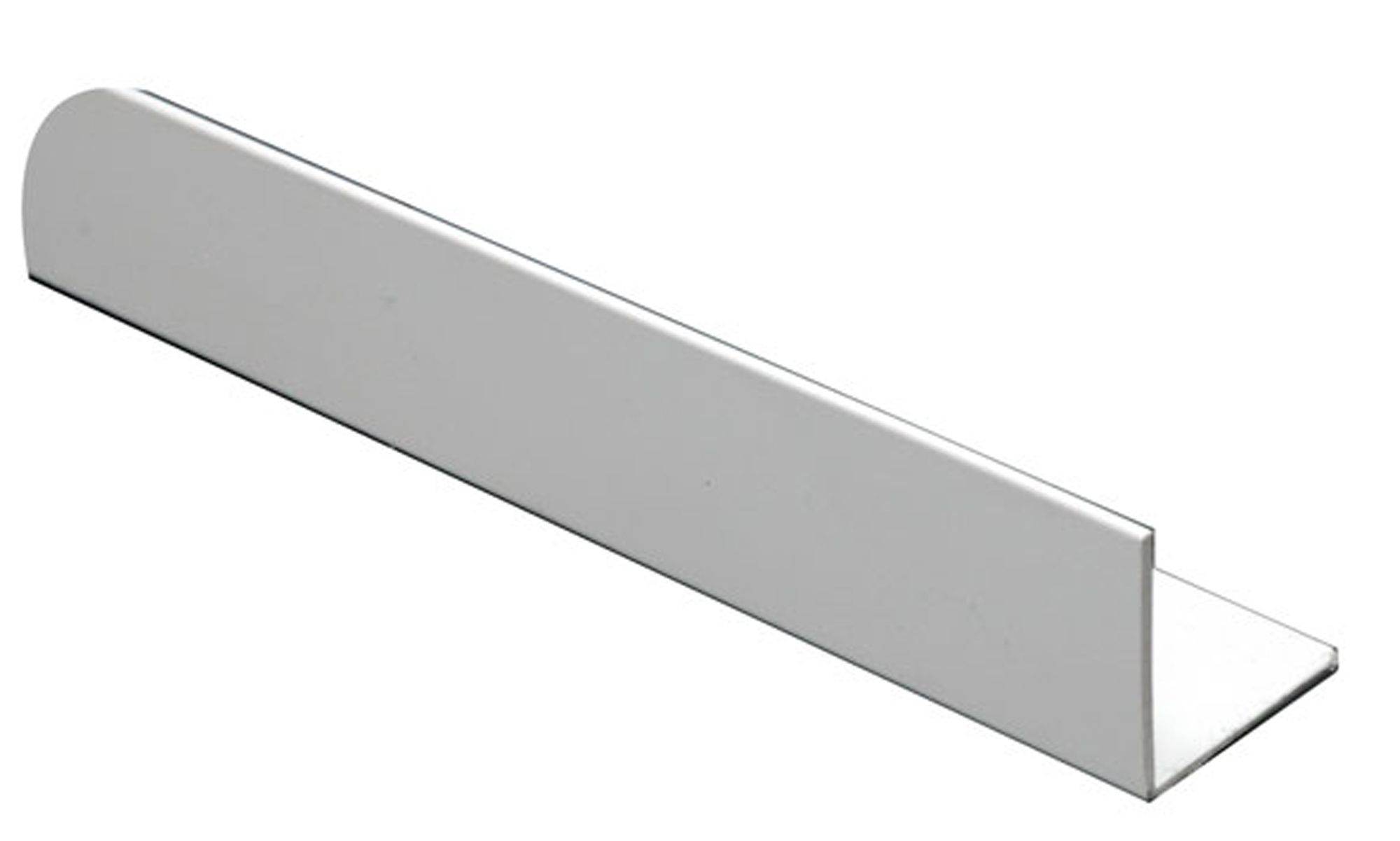 White PVC Equal L-shaped Angle Profile, (L)2m (W)20mm | DIY At B&Q