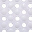 White PVC Non-reversible Slip resistant Square Bath mat, (L)700mm (W)400mm (T)5mm