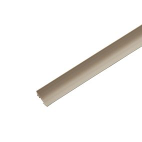 White PVC Scotia Moulding (L)2.4m (W)18mm (T)18mm