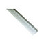 White PVC Unequal L-shaped Angle profile, (L)1m (W)15mm