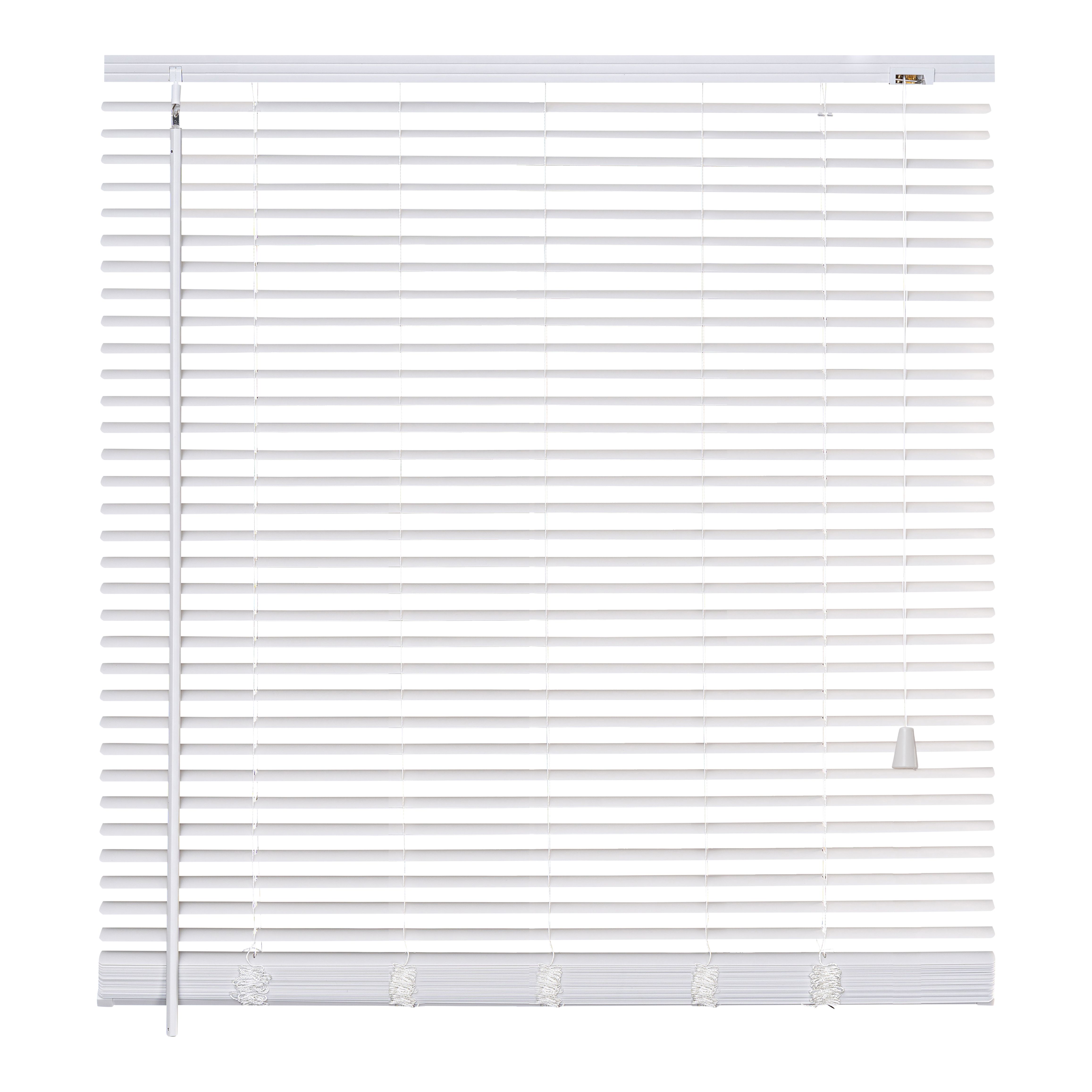White PVC Venetian Blind (W)180cm (L)180cm