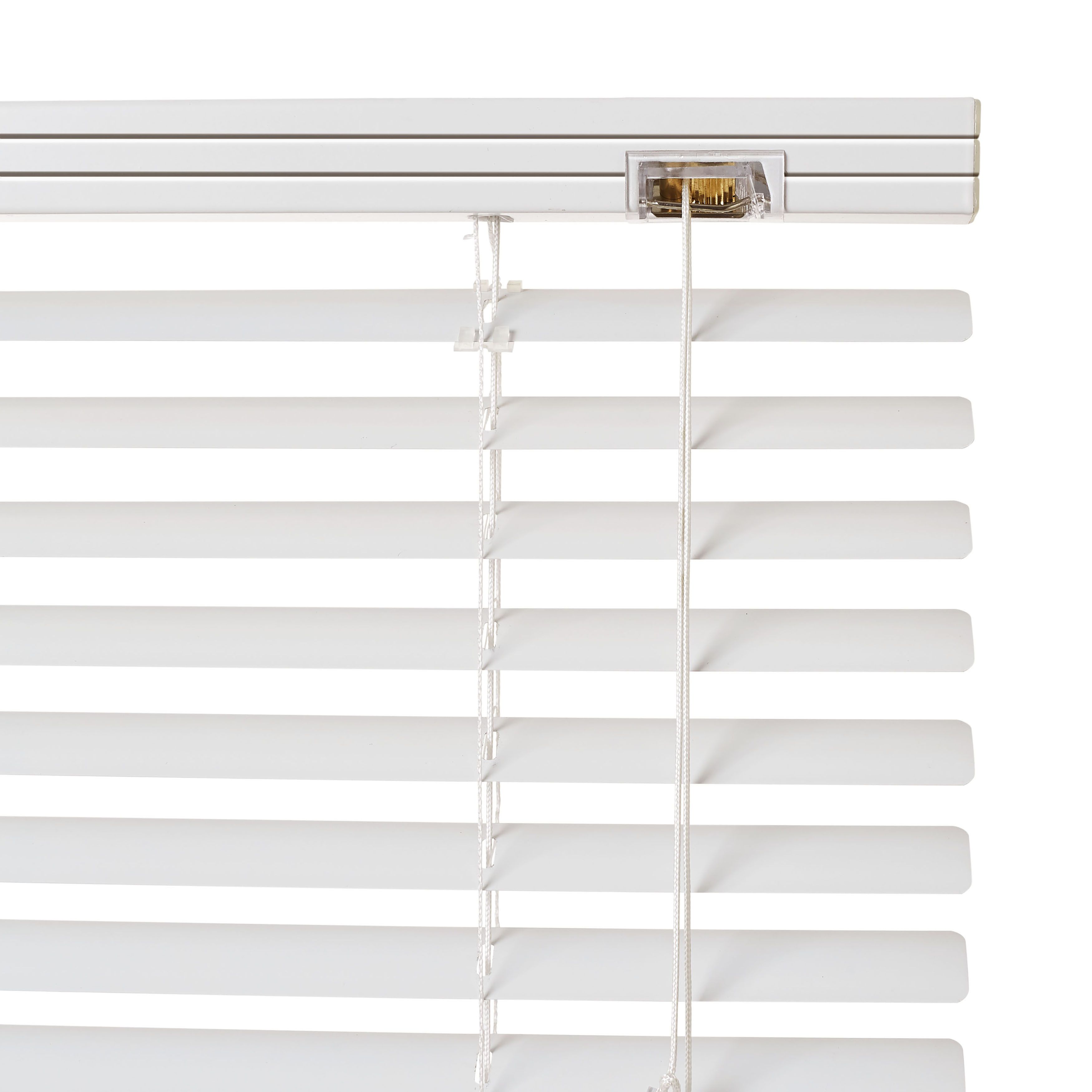 White PVC Venetian Blind (W)180cm (L)180cm