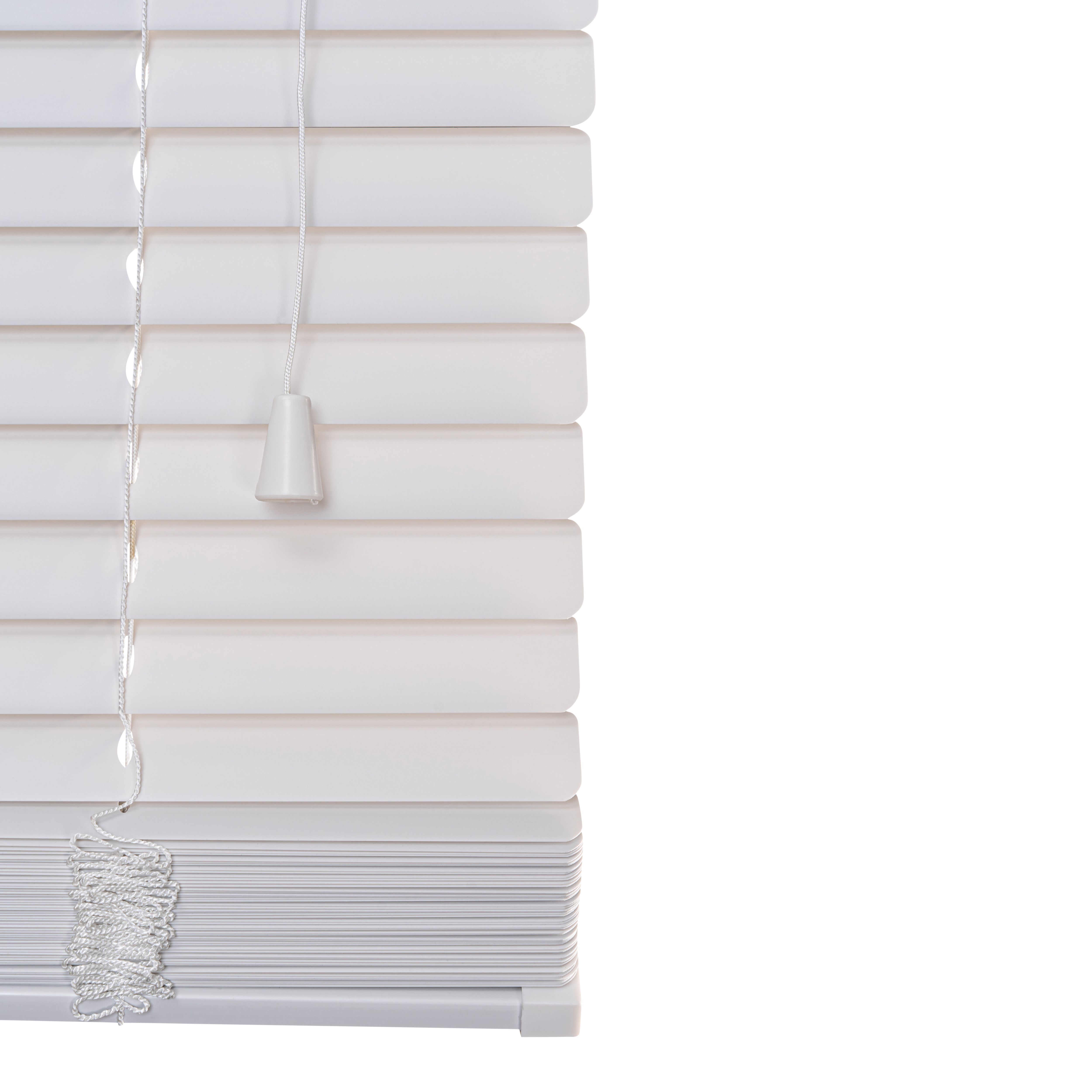 White PVC Venetian Blind (W)180cm (L)180cm