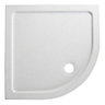 White Quadrant Shower tray (L)90cm (W)90cm (H)4.5cm