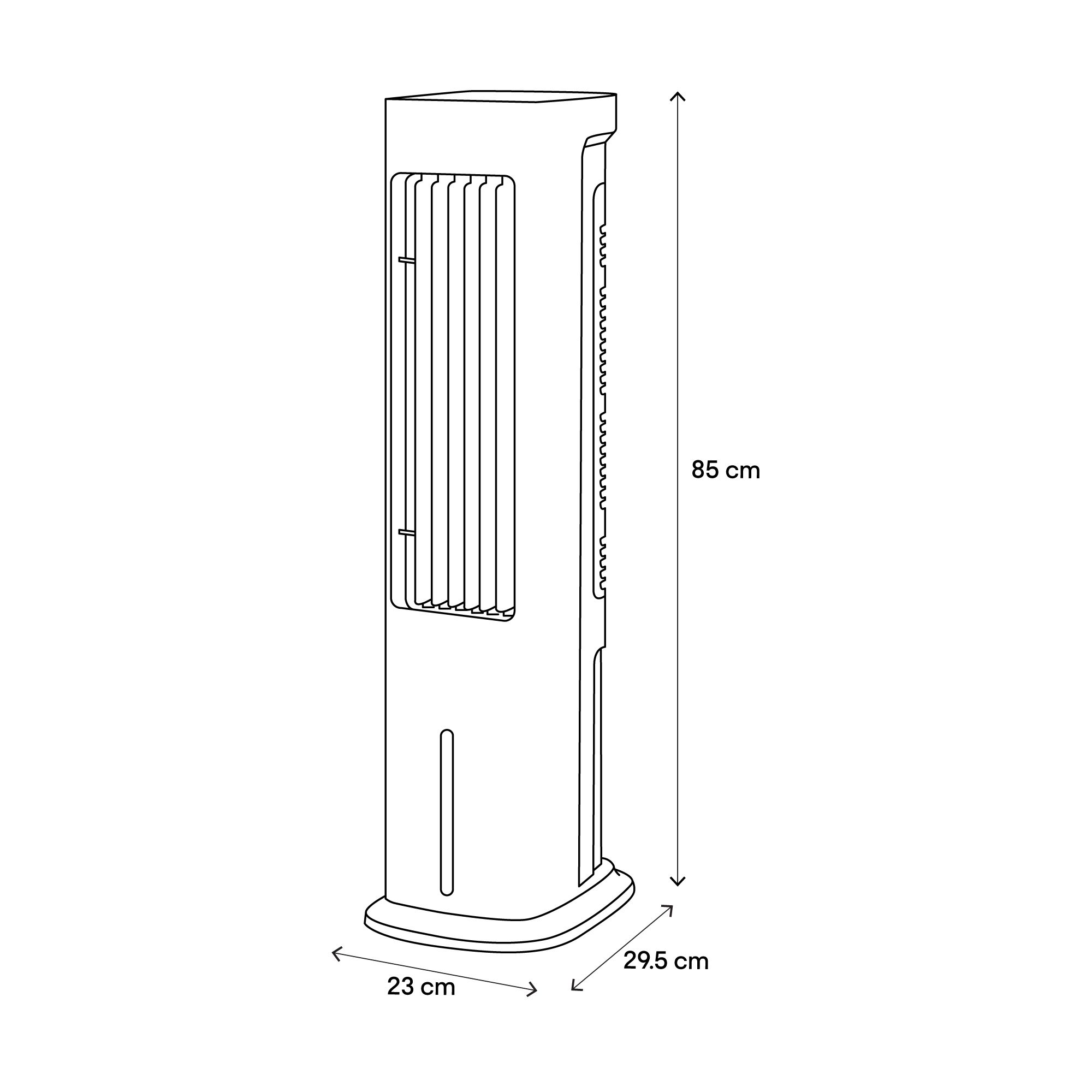 White Remote controlled Air cooler