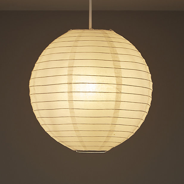 White Ribbed Ball Light Shade D 300mm, Replacement Glass Lamp Shades B Q