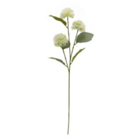 White & Sage Viburnum Single stem Artificial flower