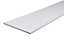 White Semi edged Chipboard Furniture board, (L)2.5m (W)400mm (T)18mm