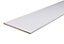 White Semi edged Chipboard Furniture board, (L)2m (W)600mm (T)16mm