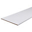 White Semi edged Furniture panel, (L)2m (W)200mm (T)16mm
