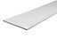 White Semi edged Melamine-faced chipboard (MFC) Furniture board, (L)2m (W)500mm (T)16mm