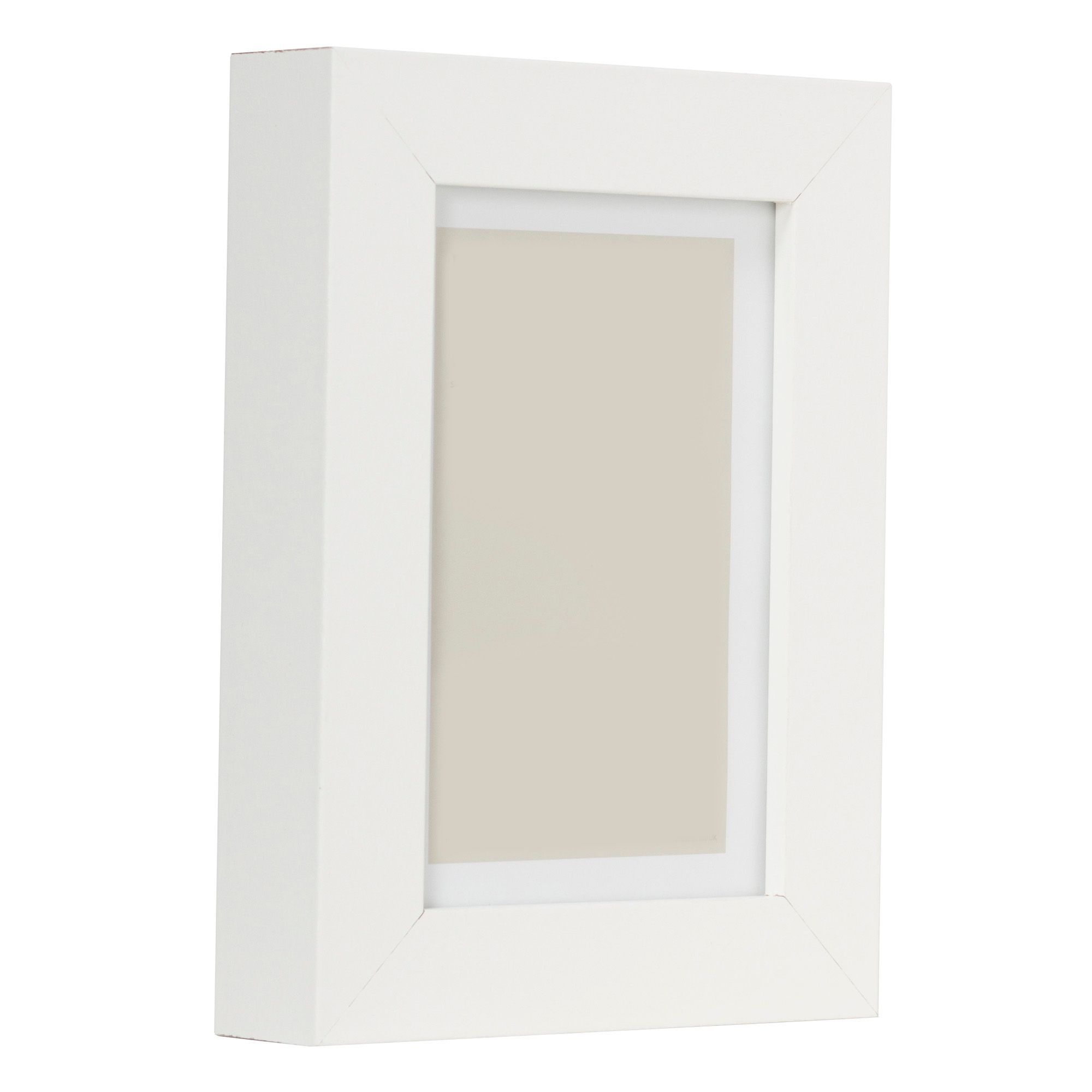 White Single Picture frame (H)20cm x (W)15cm