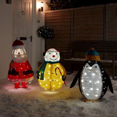 White Snowman LED Electrical christmas decoration