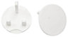 White Socket safety cover, Pack of 2