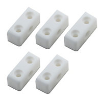 White Steel Assembly joint (L)34mm, Pack of 100