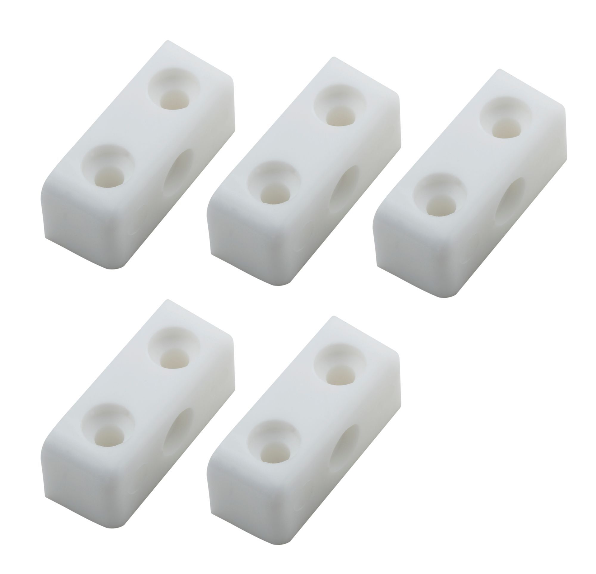 White Steel Assembly joint (L)34mm, Pack of 100 DIY at B&Q