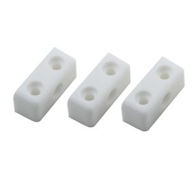 White Steel Assembly joint (L)34mm, Pack of 24