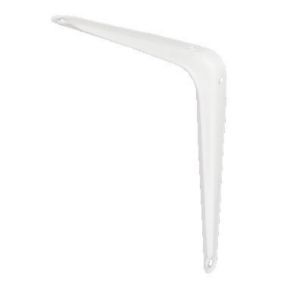 White Steel Shelving bracket (H)100mm (D)75mm