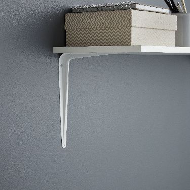 White Steel Shelving bracket (H)350mm (L)350mm (D)300mm