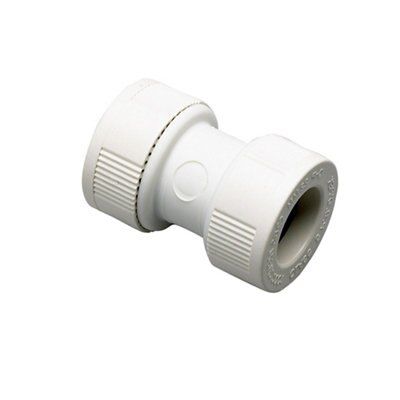 White Straight Coupler (L)60mm