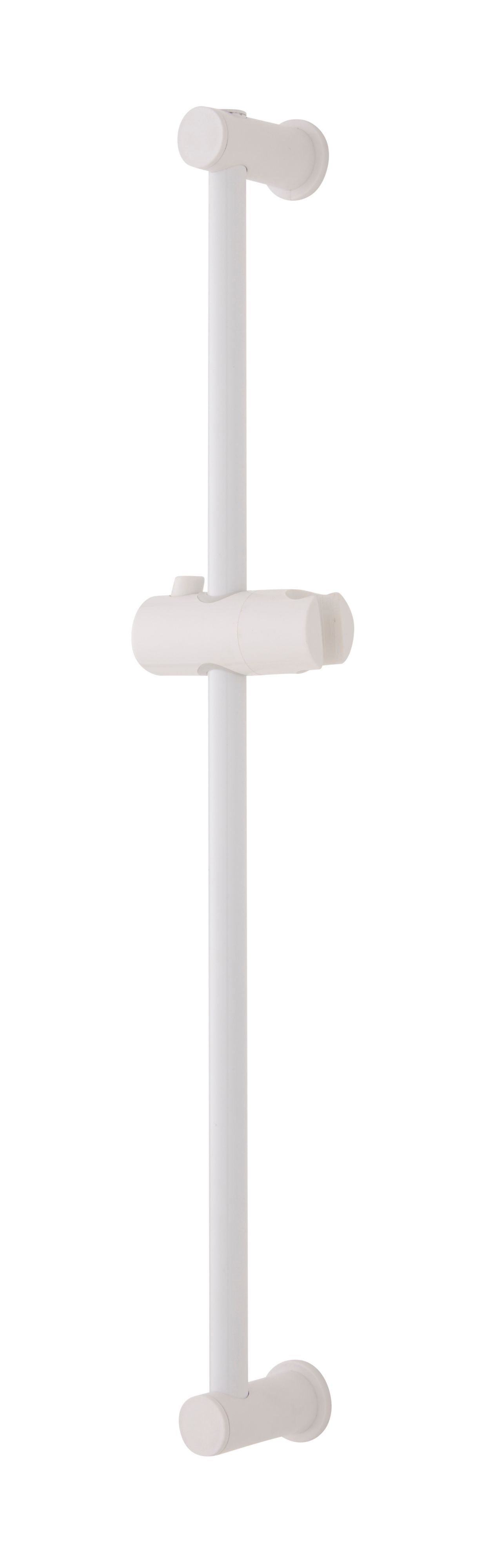 White Straight Shower riser rail
