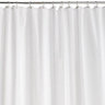 White Textured Shower curtain (H)200cm (W)180cm