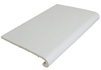 White uPVC Hockey stick Window board, (L)2.5m (W)250mm (T)9mm
