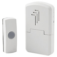 White Wireless Battery-powered Door chime kit