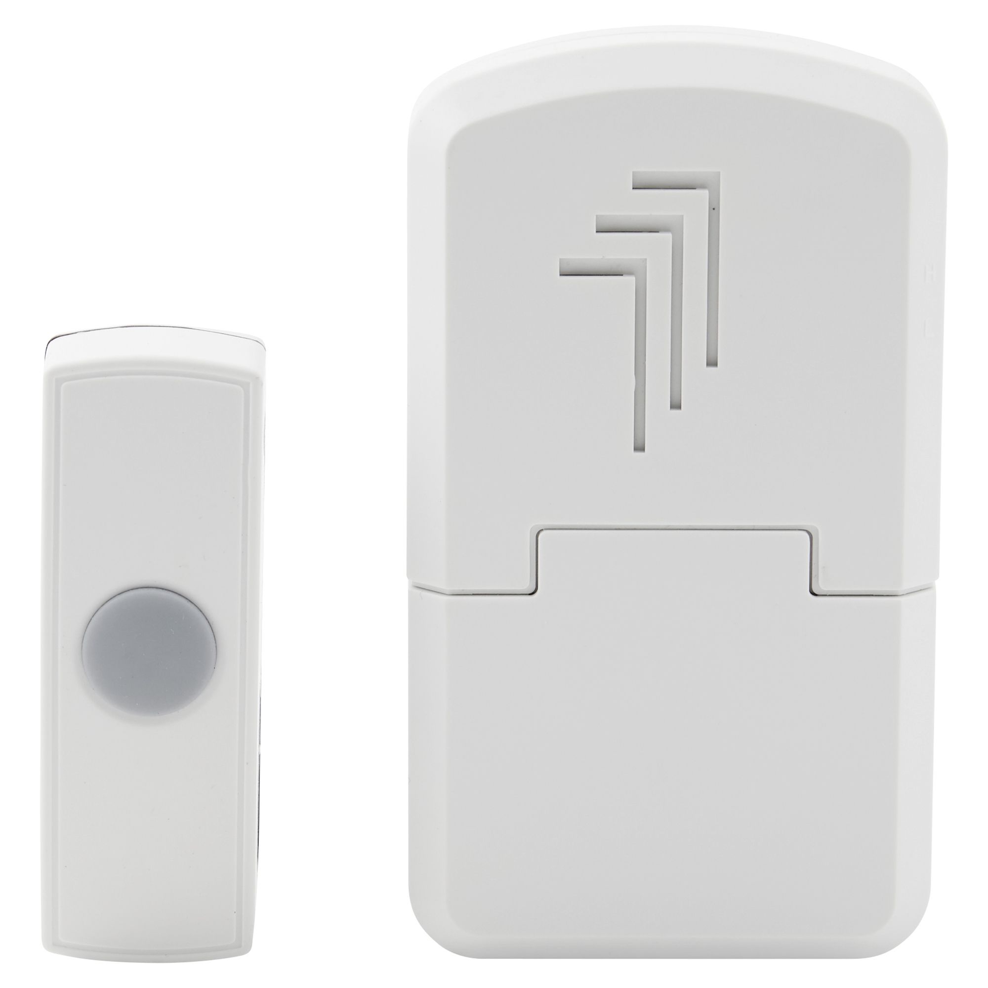 White Wireless Battery-powered Door chime kit