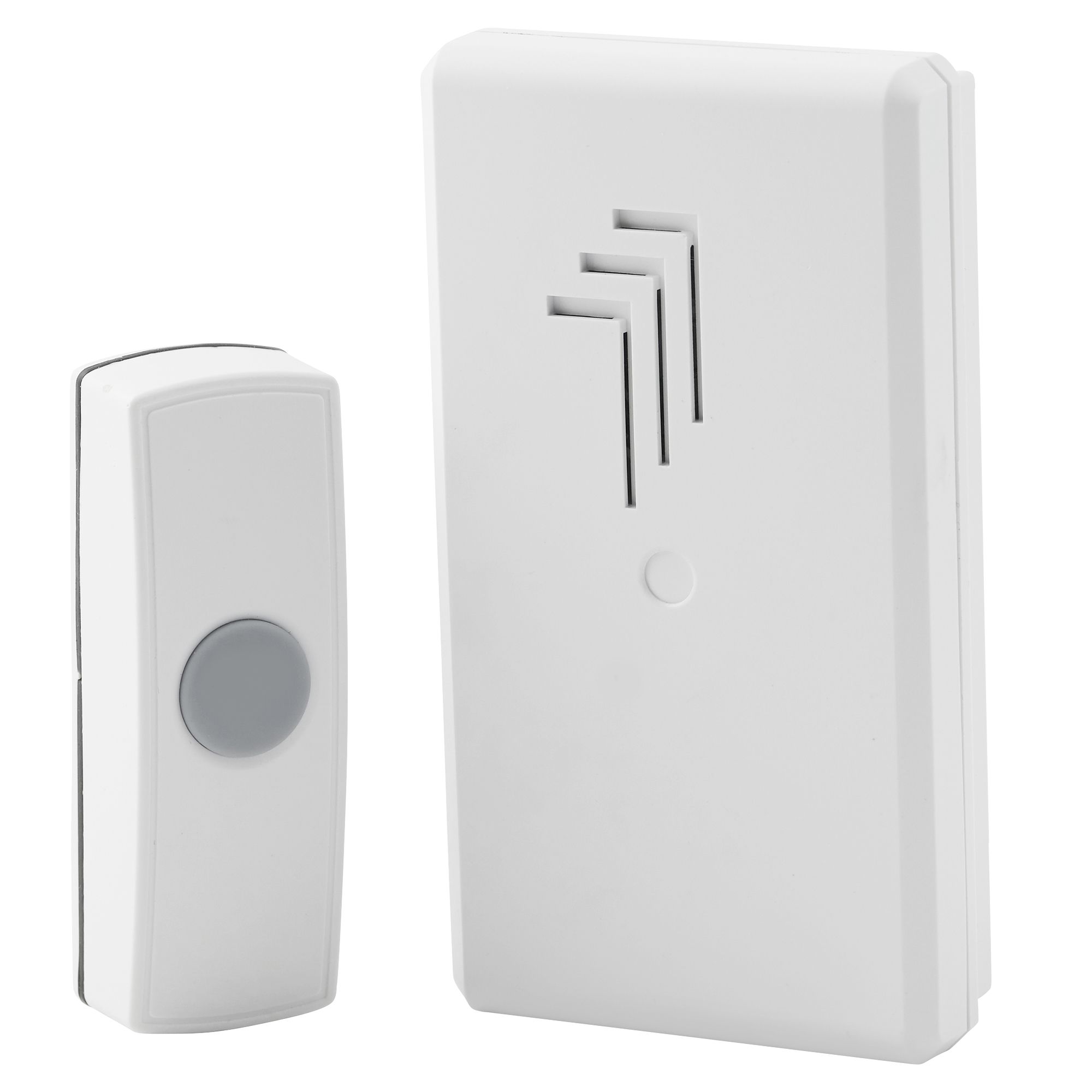 White Wireless Door chime kit DIY at B&Q
