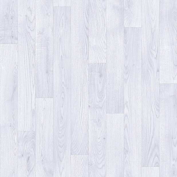 White Wooden Planks Oak Effect Vinyl, White Wood Laminate Flooring B Q