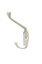 White Zinc alloy Double Hook, Pack of 2