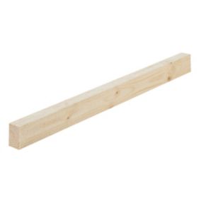 Whitewood spruce Timber (L)2.4m (W)30mm (T)10mm, Pack of 8