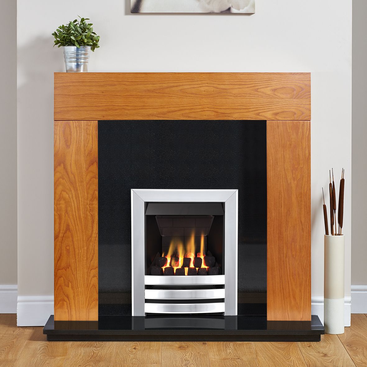 Wichita Oak Fire Surround | DIY At B&Q