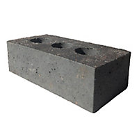 Wienerberger Staffordshire Smooth Blue Perforated Class B engineering brick (L)215mm (W)102.5mm (H)65mm, Pack of 400