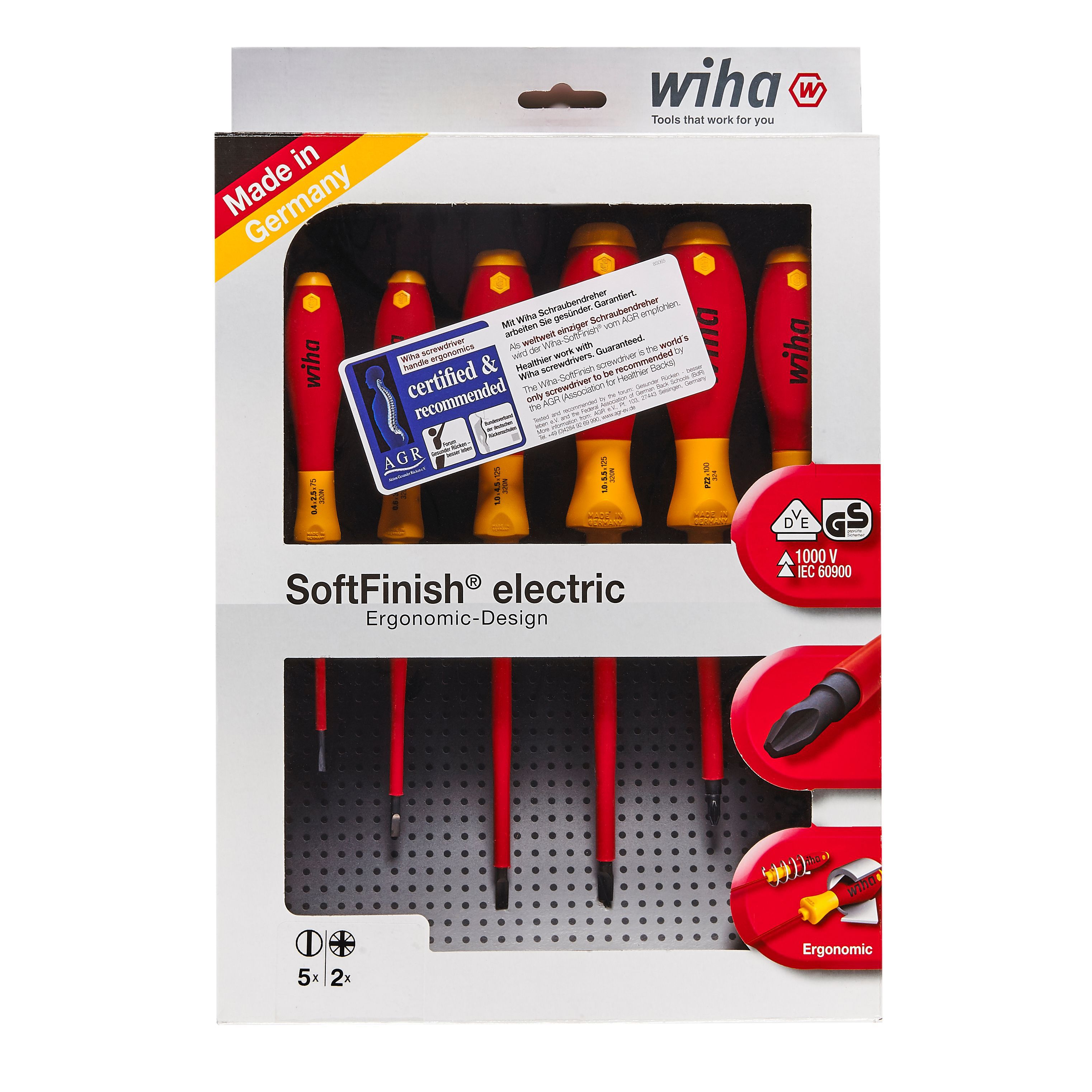 Wiha 7 piece VDE Mixed Screwdriver set