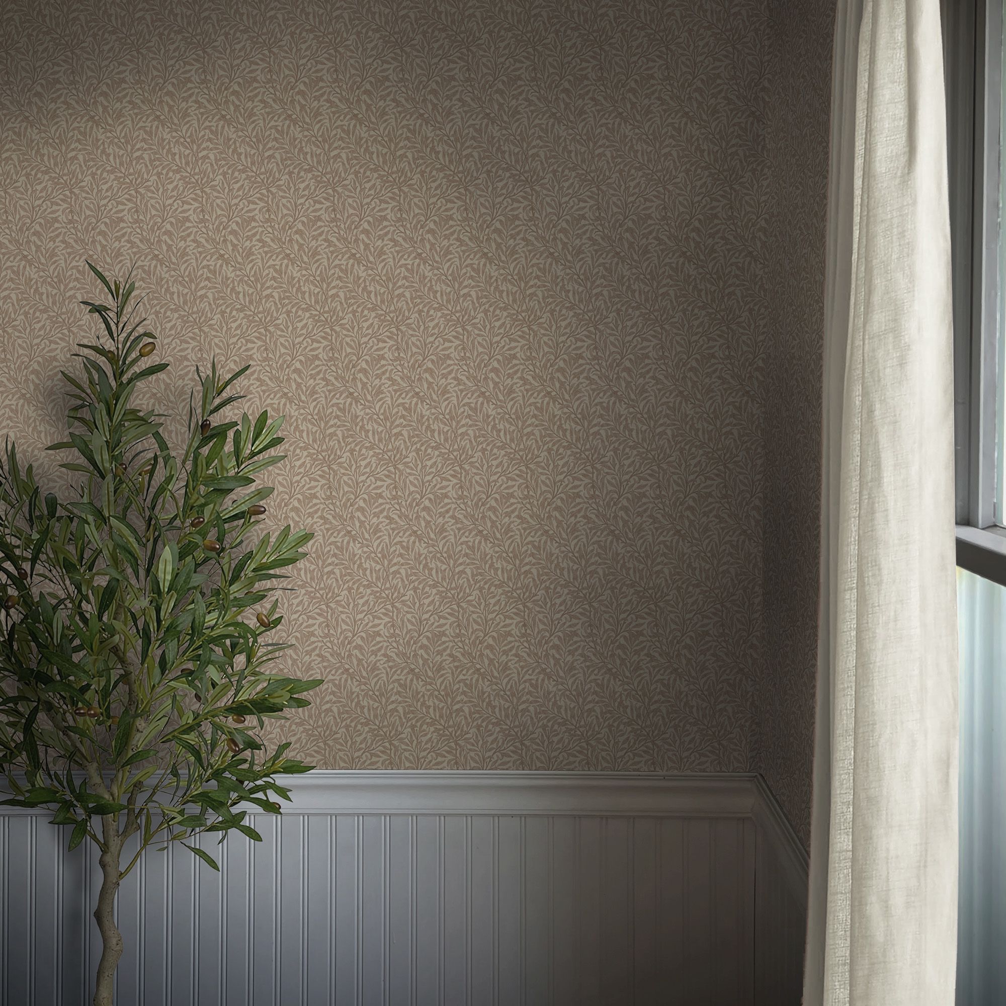 William Morris at Home Hessian Willow Boughs Classic Smooth Wallpaper