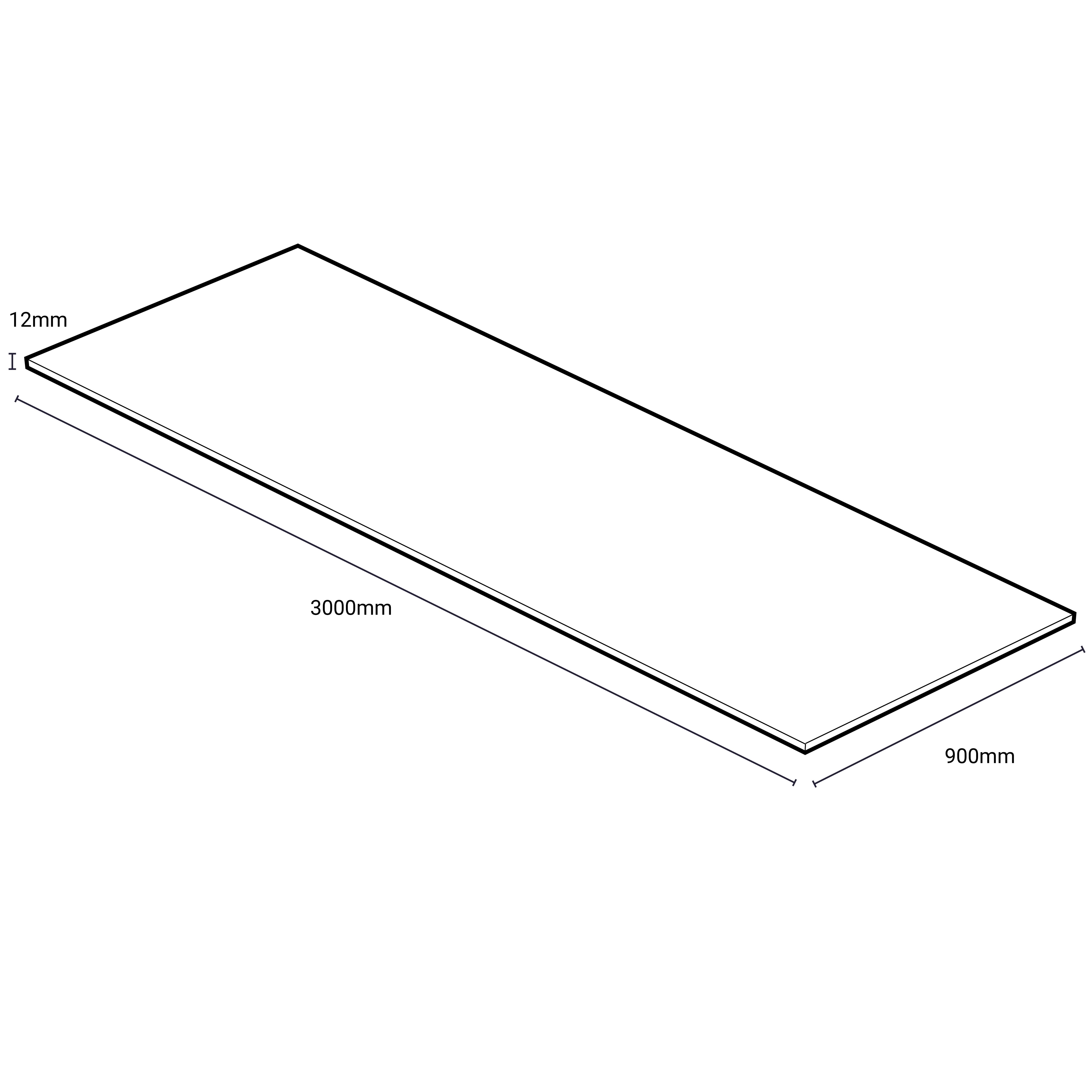Wilsonart Marmo bianco Cream Marble effect Compact Laminate Square edge Kitchen Breakfast bar, (L)3000mm (W)900mm (T)12mm