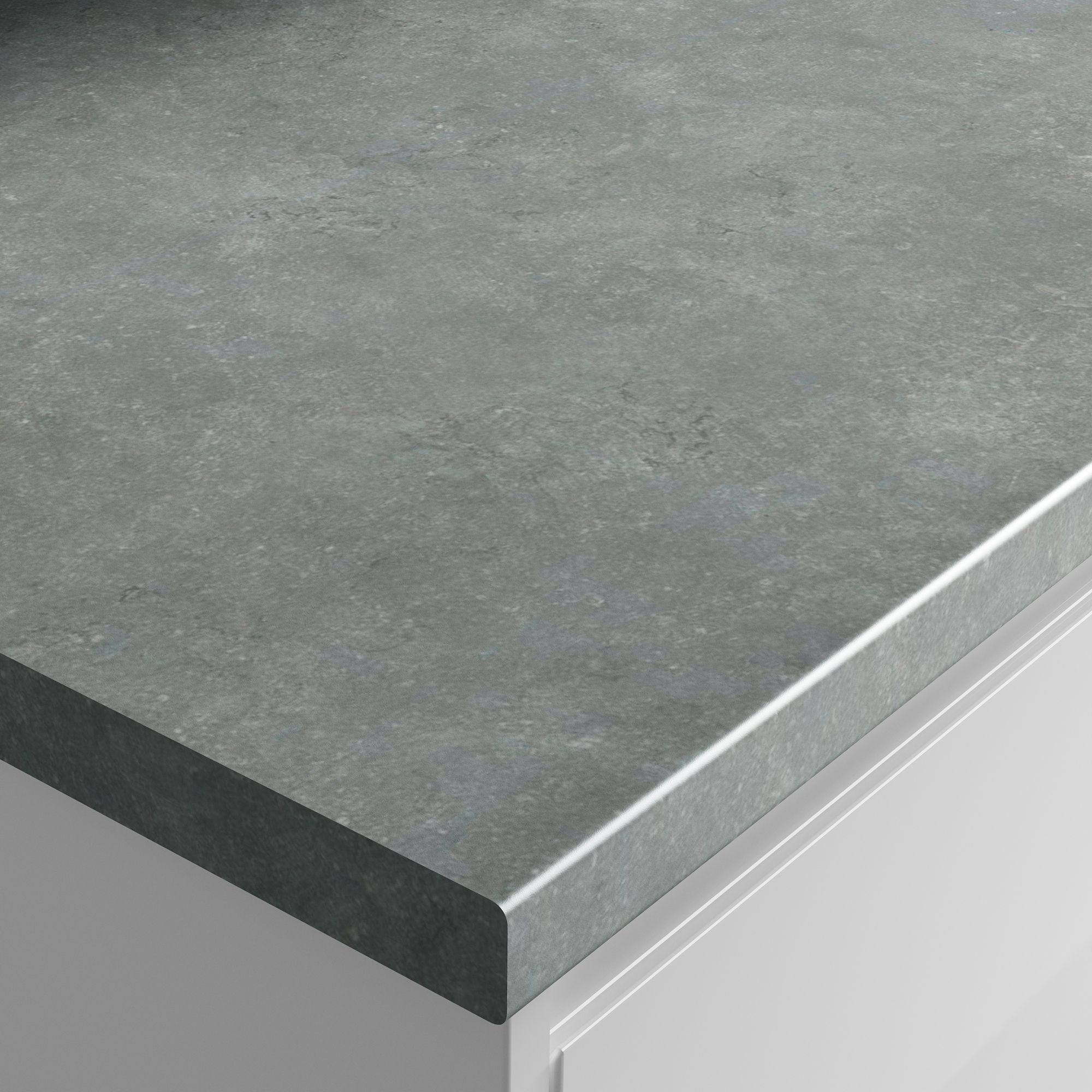 Wilsonart Tectonica Grey Stone effect Laminate Post-formed edge Kitchen Breakfast bar, (L)3000mm (W)900mm (T)38mm