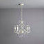 Wiltshire Silver effect 5 Lamp LED Pendant ceiling light, (Dia)450mm
