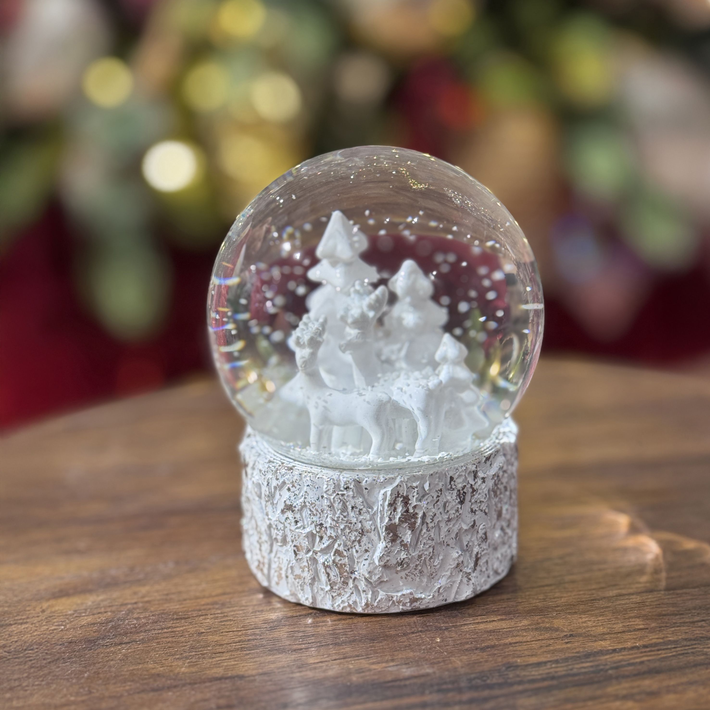 Winter scene Snow globe, (H) 100mm x (W) 82mm