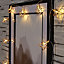 Wire star Battery-powered Warm white 10 LED Indoor String lights