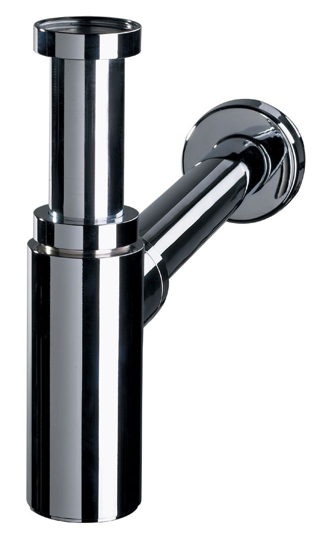 Wirquin Chrome-plated Adjustable height Basin Trap (Dia)32mm