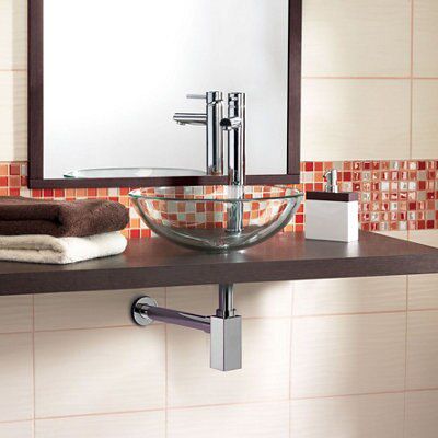 Wirquin Chrome-plated Adjustable height Basin Trap (Dia)32mm