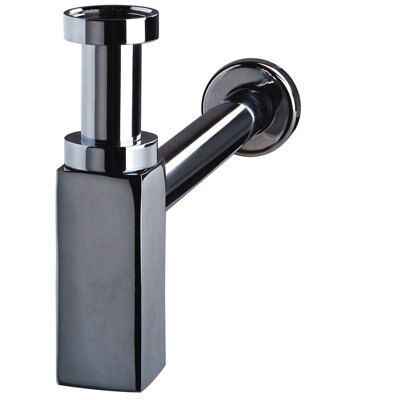 Wirquin Chrome-plated Adjustable height Basin Trap (Dia)32mm